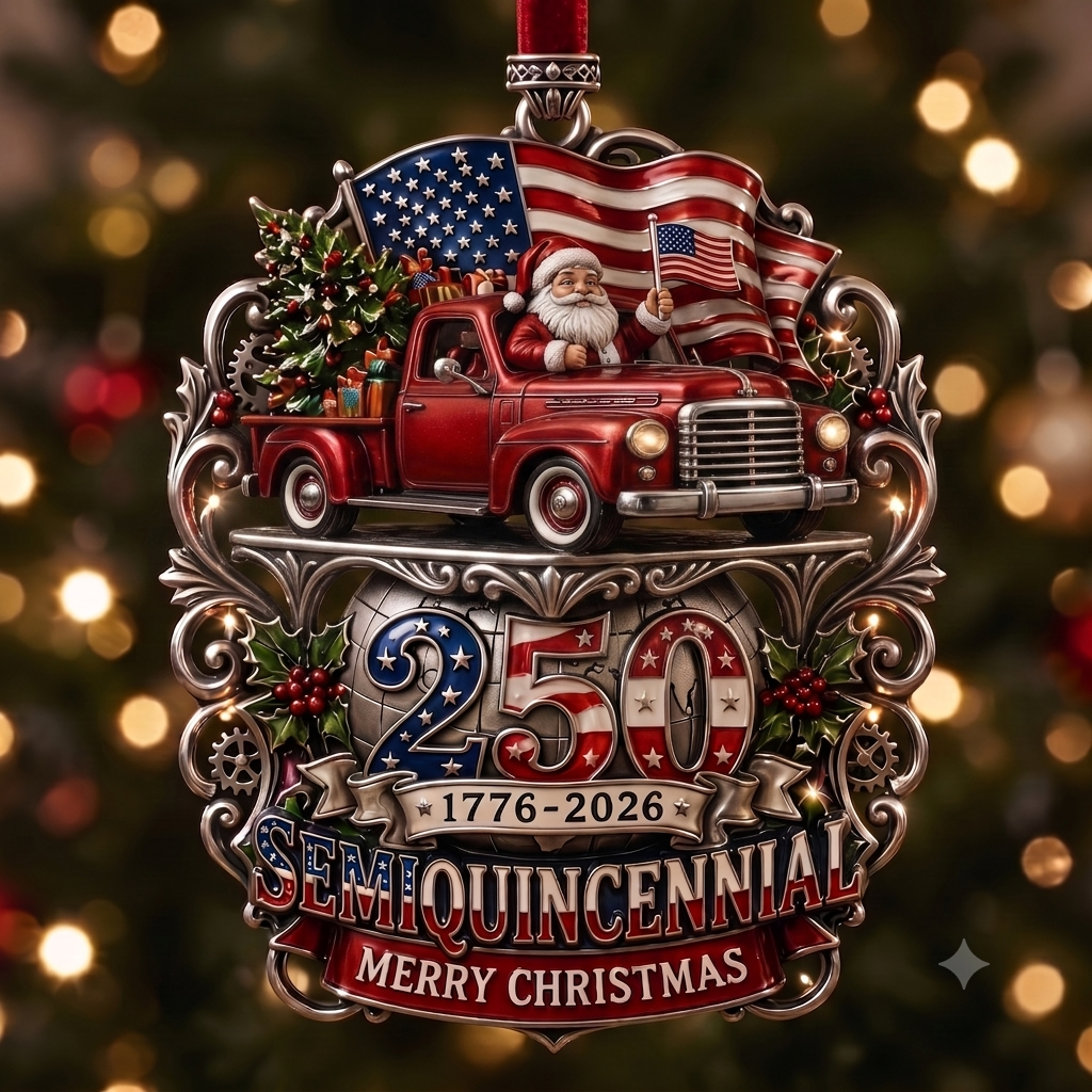 🎉250th American Christmas Patriotic Ornament Collection | 1776-2026 Freedom Keepsake