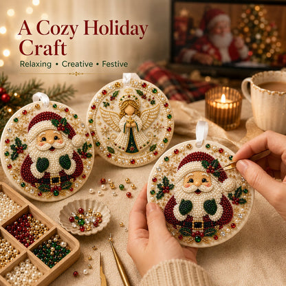 🔥Last Day 50% OFF-🌲✨ DIY Pearl & Gem Christmas Ornament Collection