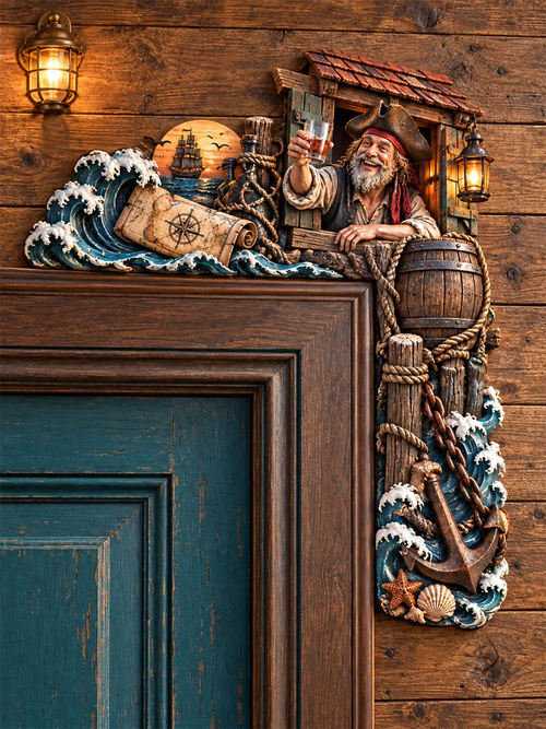 Cheers Pirate Tavern & Anchor Door Frame Corner Decor