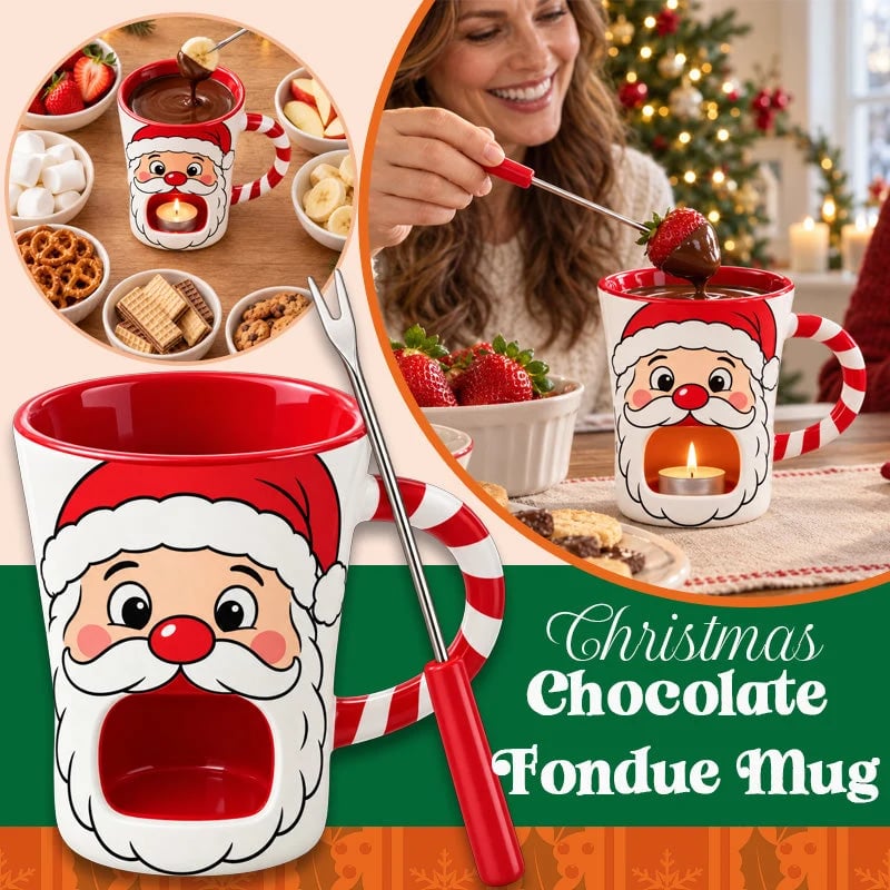 ⏰ LAST DAY 50% OFF - Santa Chocolate Fondue Mug