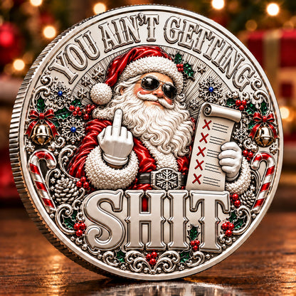 Santa’s Last Gift Adult Humor Commemorative Coin