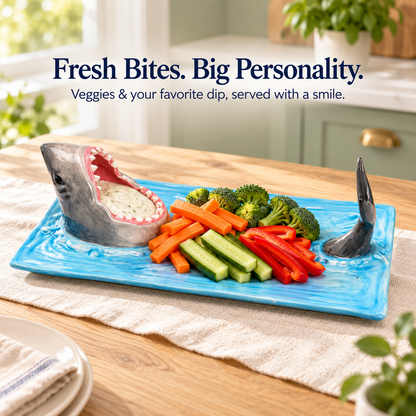 Hungry Shark Ceramic Plate