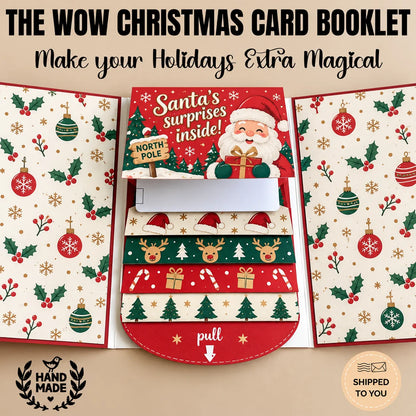 ⏰LAST DAY 50% OFF - 2026 New 🎅💳 Waterfall Christmas Gift Card Booklet ✨