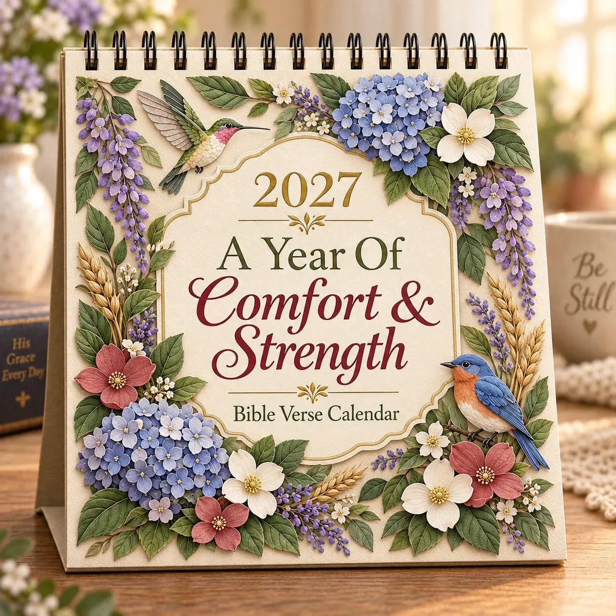 ✝️ Christian Calendar 2027 | 12 Scripture Designs with Nature Scenes