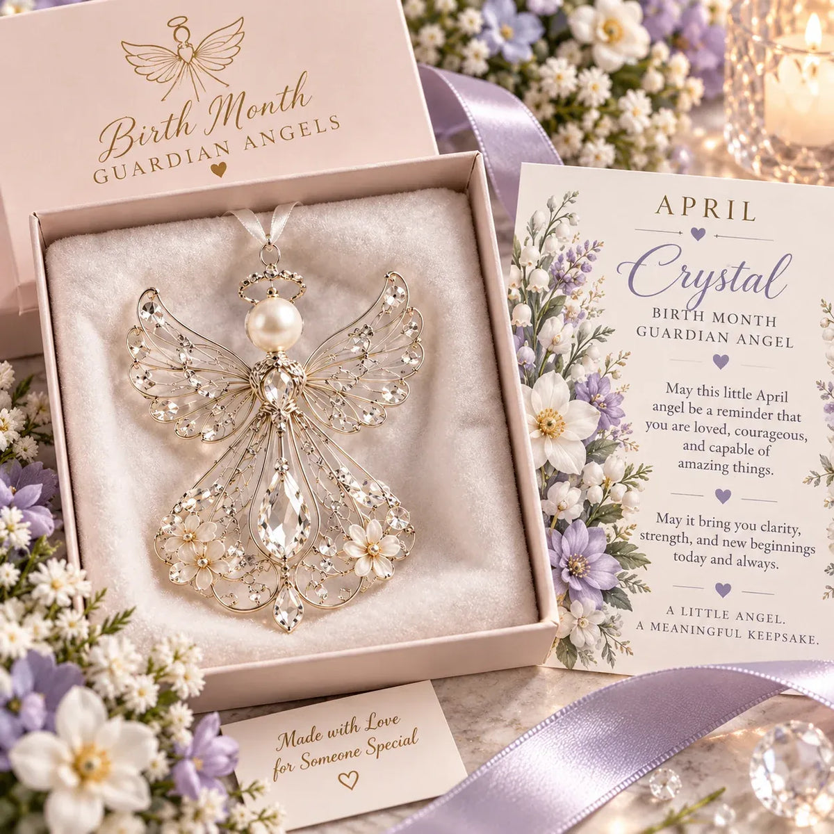 ⏳ Last Day 50% OFF – 👼 Birth Month Guardian Angel | 12 Birthstone-Inspired Keepsakes for Meaningful Gifts ✨