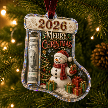 Cash Clip Christmas Tree Ornament – Novelty Holiday Money Gift Clip | 9 Festive Styles