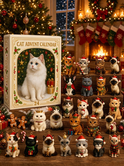 🐱🎄 24 Days of Christmas Cats Advent Calendar – 24 Collectible Festive Cat Surprises