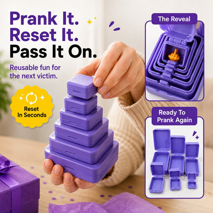 ⭐ Layer Nesting Prank Gift Box | Pick Your Surprise: Middle Finger or Number 67