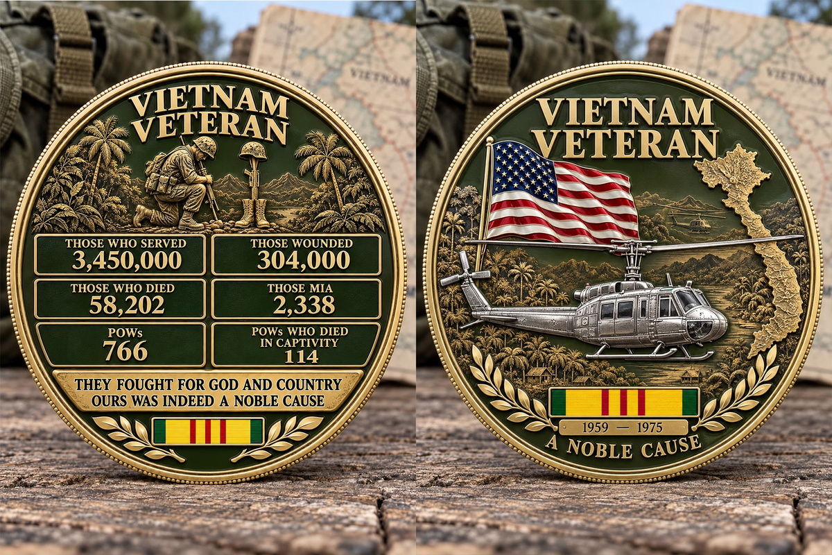 🎁Last Day 50% OFF - A Noble Cause — Vietnam Veteran Service & Sacrifice Commemorative Coin