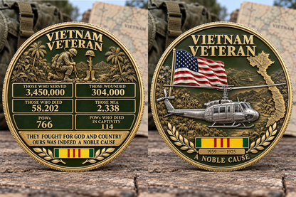 🎁Last Day 50% OFF - A Noble Cause — Vietnam Veteran Service & Sacrifice Commemorative Coin