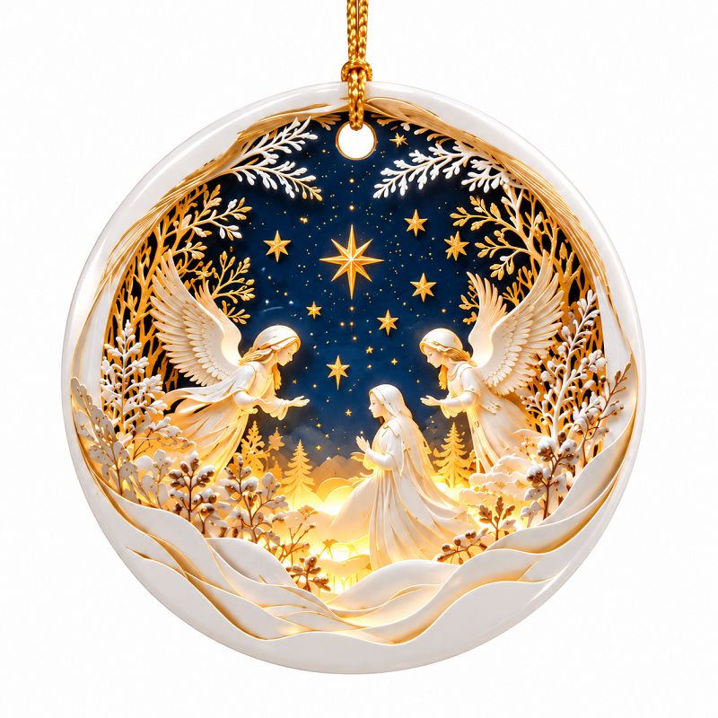 ⏳ Last Day 50% OFF – 👼 Heavenly Angels Christmas Ornament