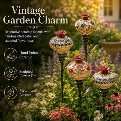 🐦 Retro hummingbird feeder garden pole