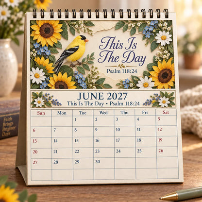 ✝️ Christian Calendar 2027 | 12 Scripture Designs with Nature Scenes