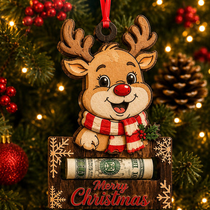 🎄Christmas Cash Gift Ornament - Merry Christmas Tree Ornament