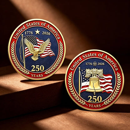 🔥LAST DAY 50% OFF✨9PCS USA 250th Anniversary Commemorative Coin Gift Set