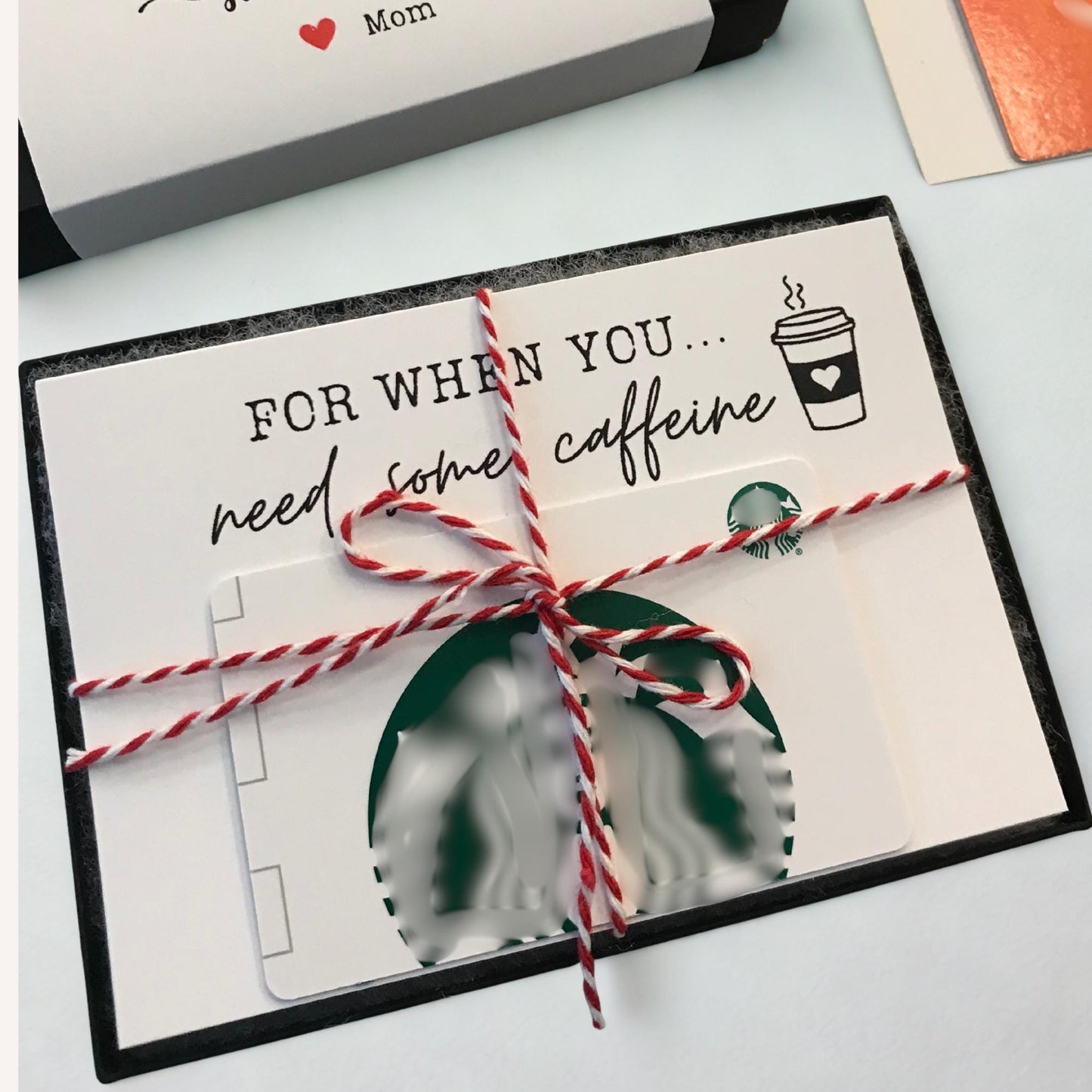 Personalized Christmas Gift Card Box