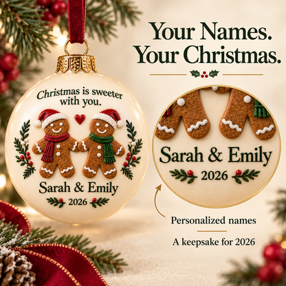 Personalized Keepsake Christmas Ornament | Custom Names 🎄✨