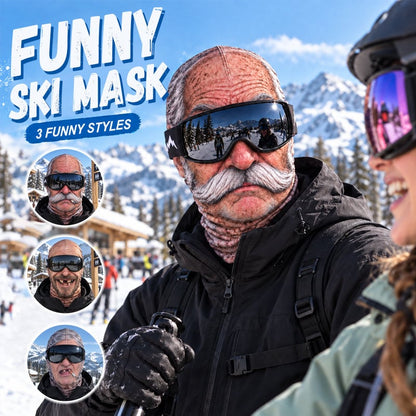 😂 Funny Realistic Face Ski Mask – Hilarious Winter Party Gear for Outdoor Groups