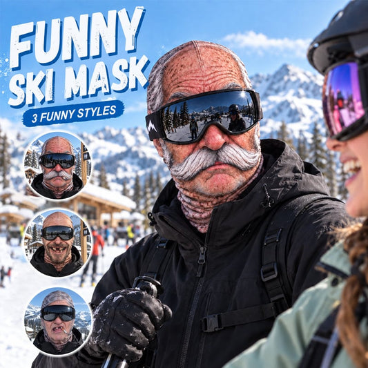 😂 Funny Realistic Face Ski Mask – Hilarious Winter Party Gear for Outdoor Groups
