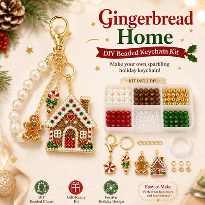 🔥🎄 Christmas Sparkle DIY Beaded Keychain Collection