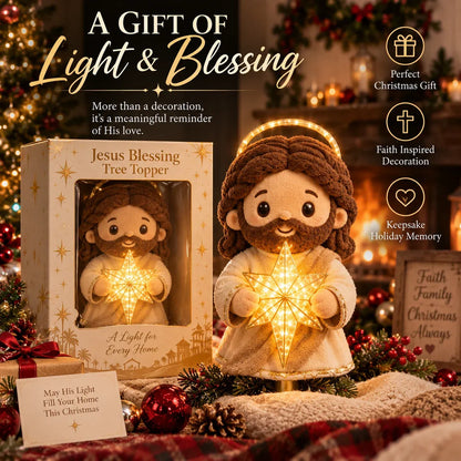 ⏳ Last Day 50% OFF – ✝️ Christian Christmas Tree Topper | Cute Jesus Blessing & Mary Grace Designs for Faith-Filled Trees, Family Traditions & Meaningful Holiday Décor 🎄