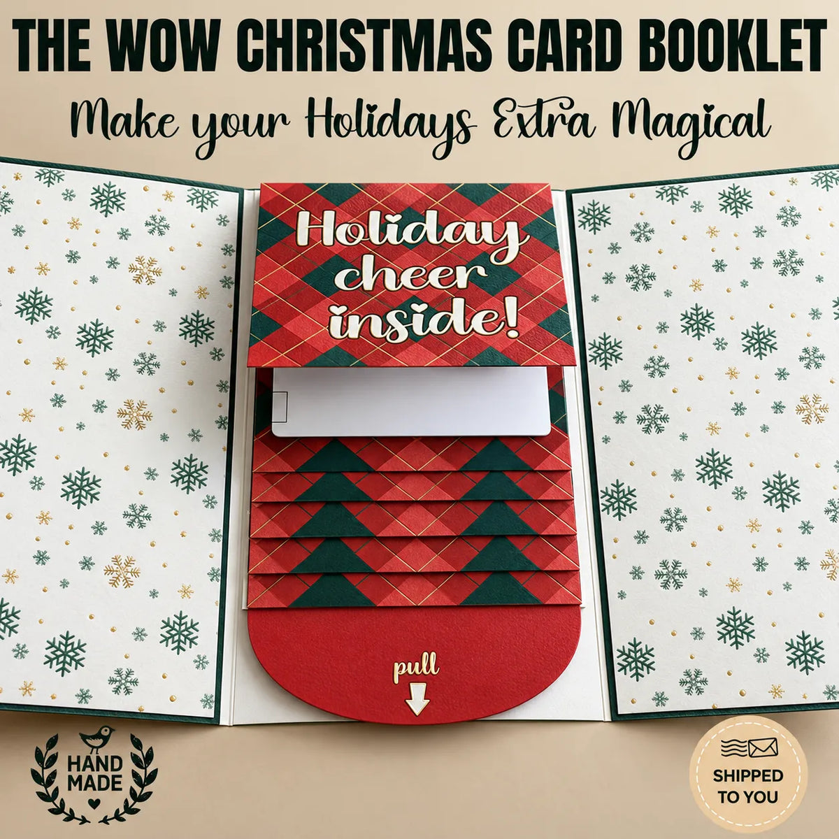⏰LAST DAY 50% OFF - 2026 New 🎅💳 Waterfall Christmas Gift Card Booklet ✨