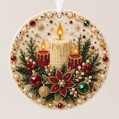 🔥Last Day 50% OFF-🌲✨ DIY Pearl & Gem Christmas Ornament Collection