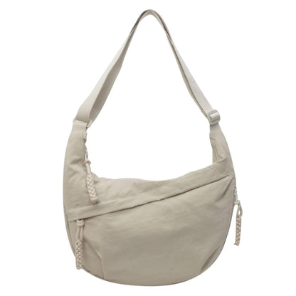 Women's Fashion Solid Color Nylon Crossbody Bag