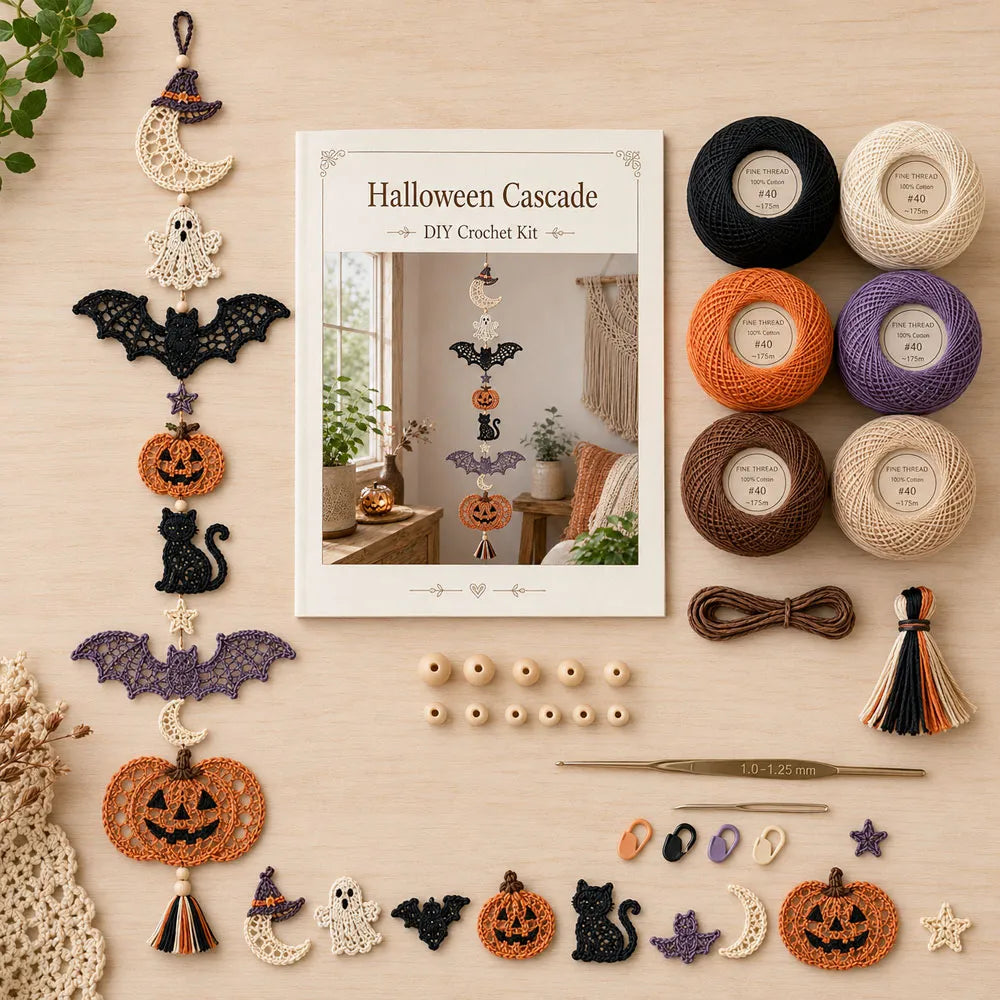 Hummingbird Garden Cascade DIY Crochet Kit