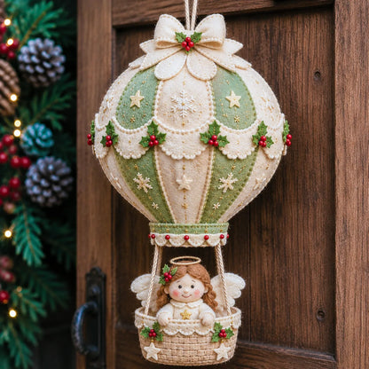 ⏳ Last Day 50% OFF – 🎈 Beginner-Friendly Christmas Hot Air Balloon Hanging Decor DIY Kit Collection | Complete Kit with Coordinated Fabrics, Decorative Accents & Crafting Materials Included 💕