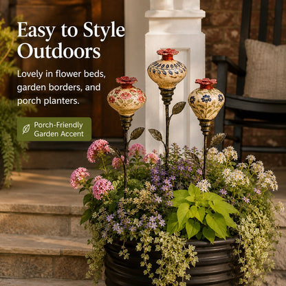 🐦 Retro hummingbird feeder garden pole