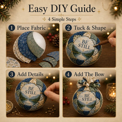 ❤️Beginner-Friendly🎄Christmas Faith Patchwork Ornament DIY Kit
