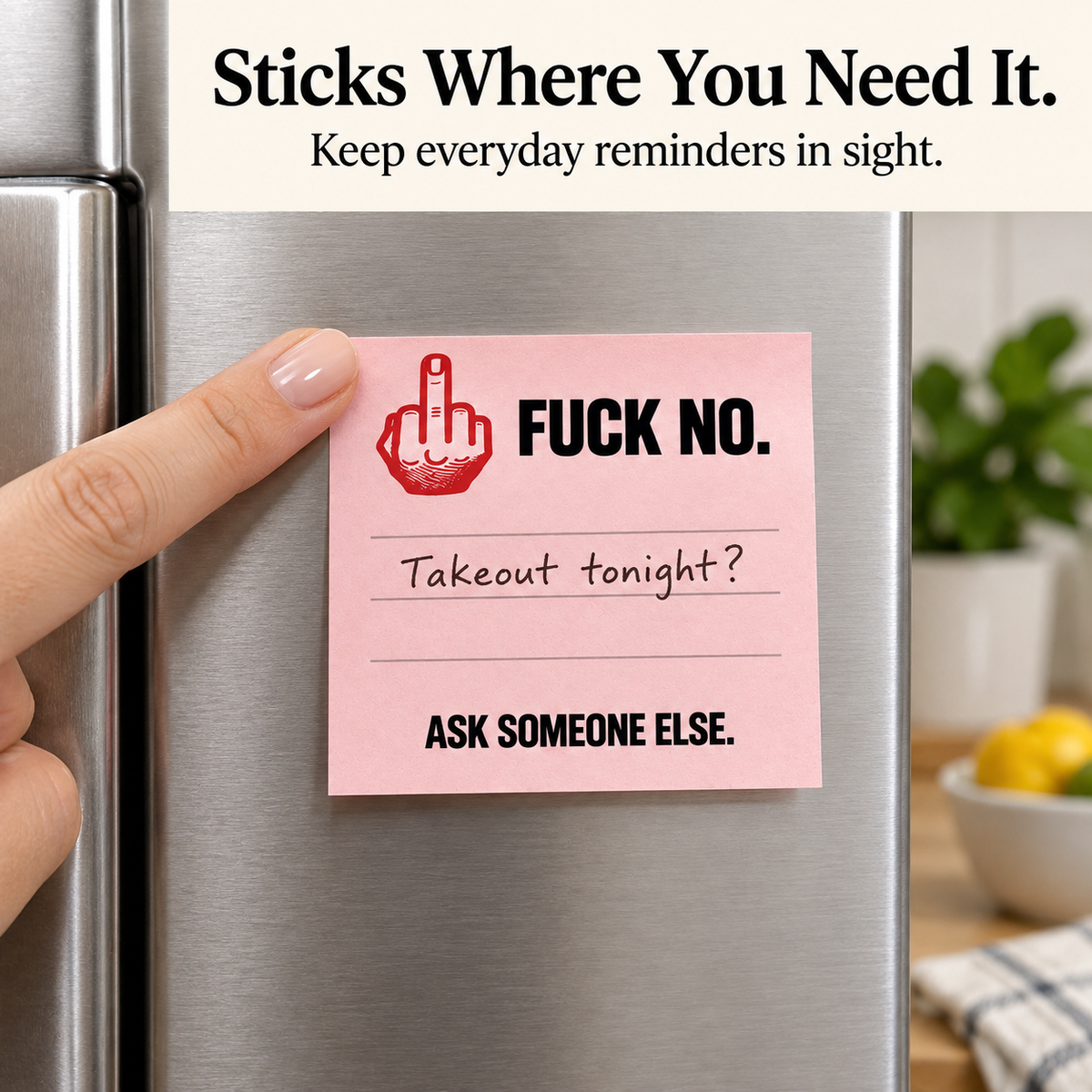 The "Honest Mood" Sticky Note Bundle (4-Pack) 🖕 | Hilarious Office Gag Gift