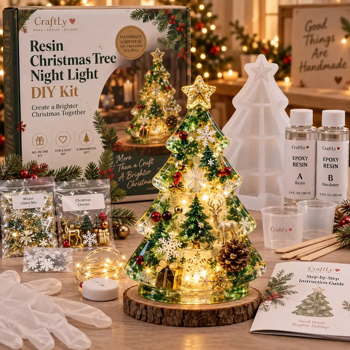 🎄 DIY Christmas Tree Night Light Kit 💕