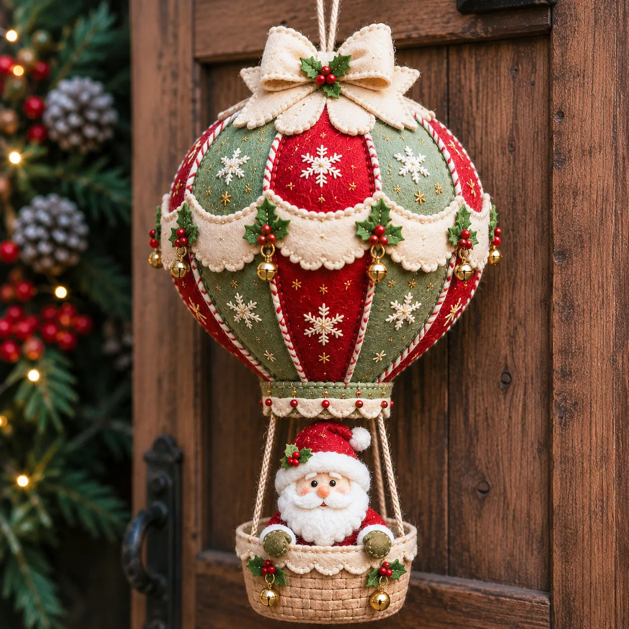 ⏳ Last Day 50% OFF – 🎈 Beginner-Friendly Christmas Hot Air Balloon Hanging Decor DIY Kit Collection | Complete Kit with Coordinated Fabrics, Decorative Accents & Crafting Materials Included 💕