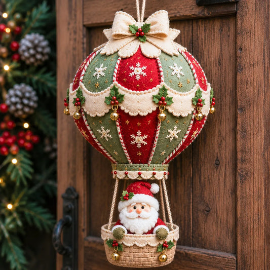 ⏳ Last Day 50% OFF – 🎈 Beginner-Friendly Christmas Hot Air Balloon Hanging Decor DIY Kit Collection | Complete Kit with Coordinated Fabrics, Decorative Accents & Crafting Materials Included 💕