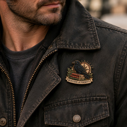 🦅 Patriotic Freedom Enamel Pins | Resist Tyranny Question Authority Animal Lapel Pins