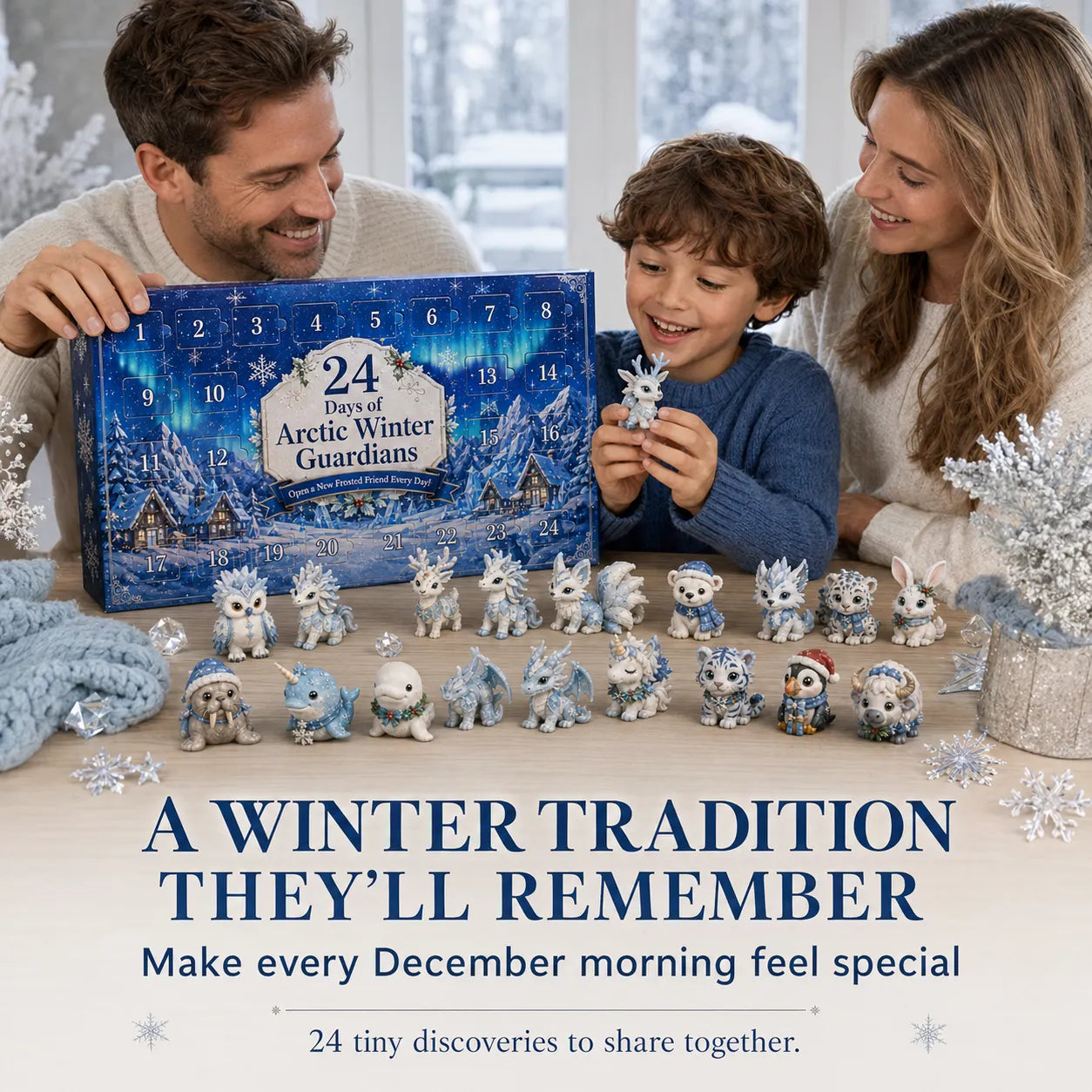 ⏳ Last Day 50% OFF – ✨ 24-Day Fantasy Guardian Advent Calendar Collection | 24 Unique Mini Collectible Characters with 4 Magical Themes for Daily Surprises & Display 🌲🌊