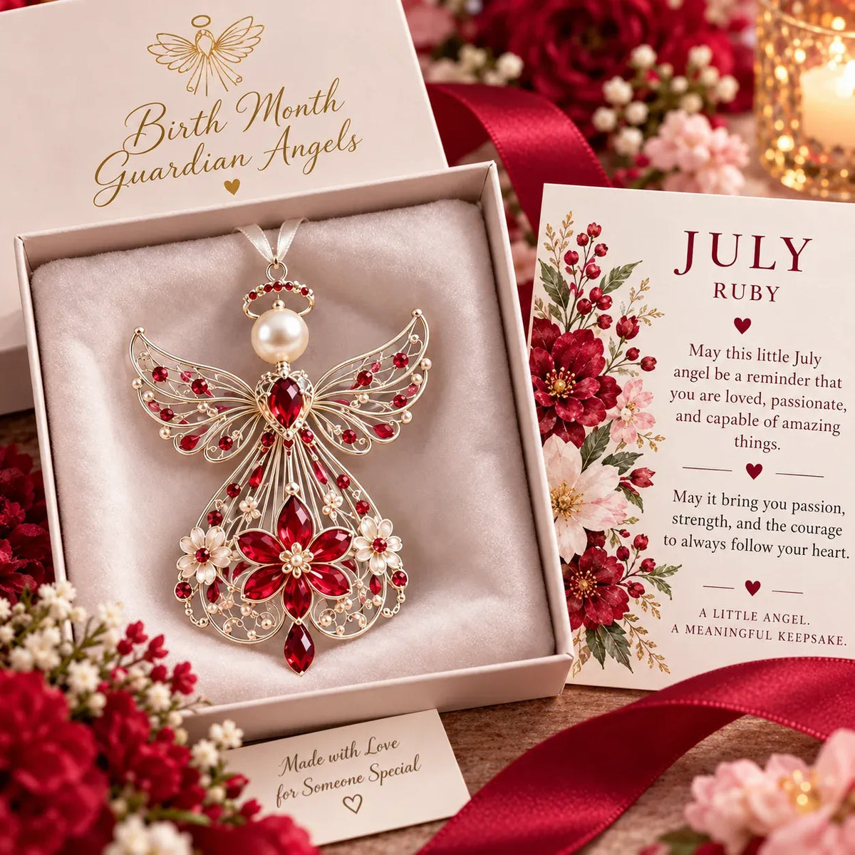 ⏳ Last Day 50% OFF – 👼 Birth Month Guardian Angel | 12 Birthstone-Inspired Keepsakes for Meaningful Gifts ✨