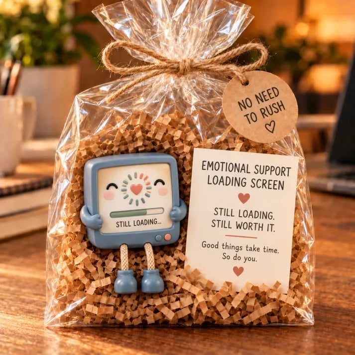 🔥 Emotional Support Desk Companions 🎁 Funny Coworker Gift with Encouraging Message Card