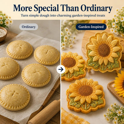 ⏳ Last Day 50% OFF – 🌸 8-Design Spring Garden Mini Pie Mold Collection | Reusable Embossed Molds for Shaping Detailed Bee, Butterfly, Ladybug, Sunflower, Cottage & More 🥧✨