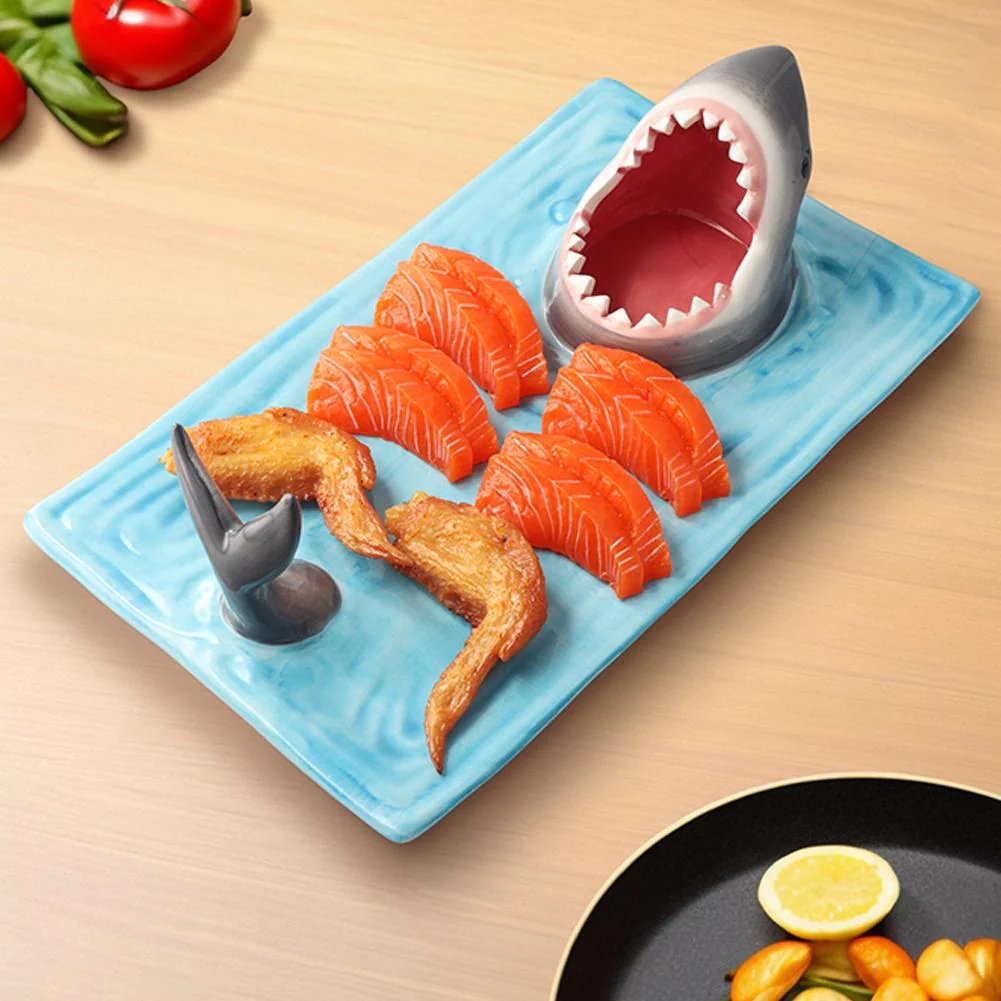 Hungry Shark Ceramic Plate
