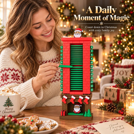 💯🎅Mechanical Santa Chimney Christmas Countdown Calendar