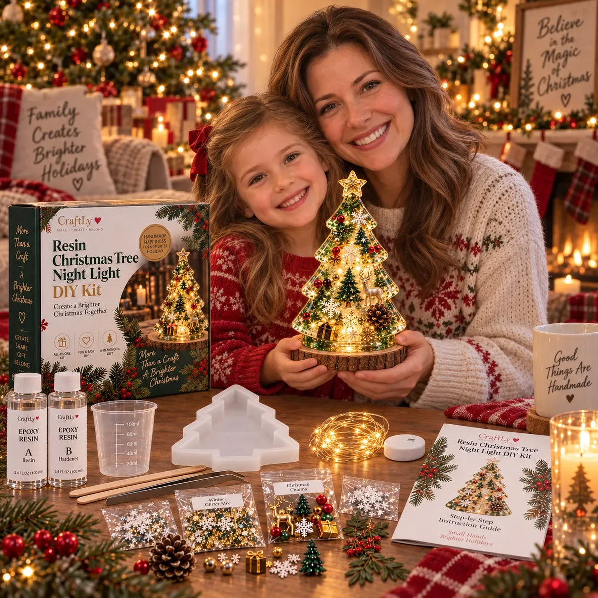 🎄 DIY Christmas Tree Night Light Kit 💕