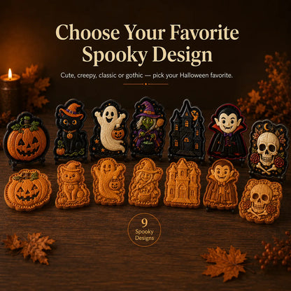 🎃 Halloween Mini Pie Mold Collection | Reusable Embossed Molds for Shaping Detailed Pumpkin, Ghost, Reindeer, Tree & Holiday Pies 🥧✨