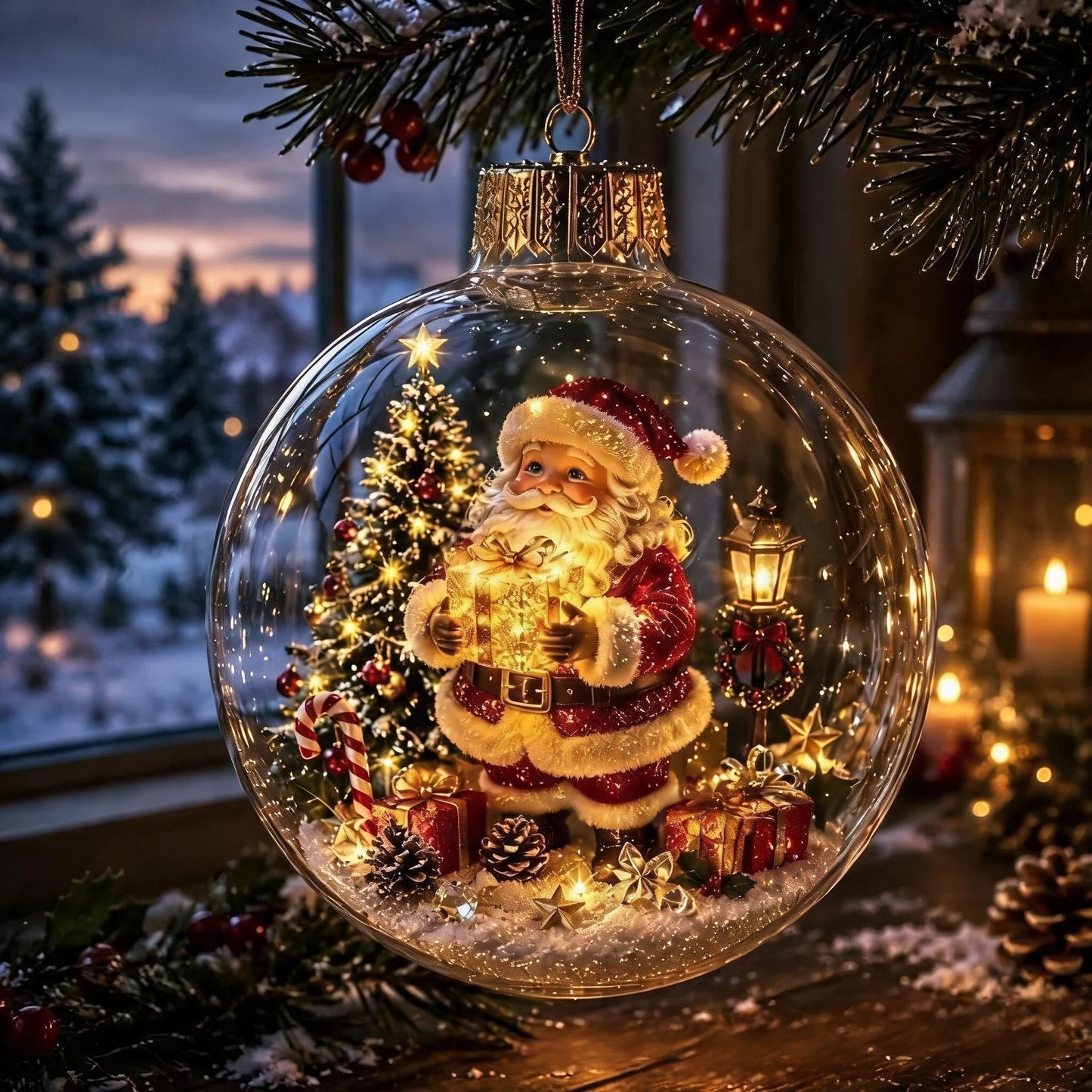 🔥 LAST DAY 49% OFF – 🎄Glowing Christmas Diorama Ornament