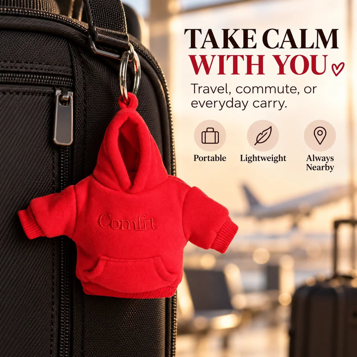 Mini Hoodie Stress Ball Keychain – Cute Squeeze Toy