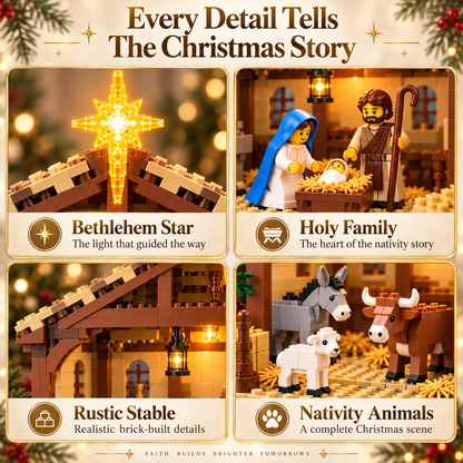 ⏳ Last Day 50% OFF – 🌟The Nativity Story Building Block Set