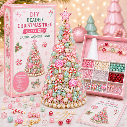 🔥Last Day 50% OFF - 🎄✨ DIY Beaded Christmas Tree Craft Kit