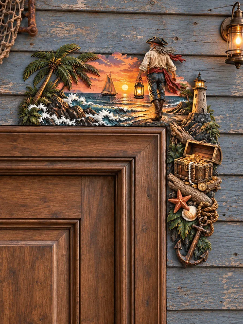 Pirate Treasure Island Door Topper